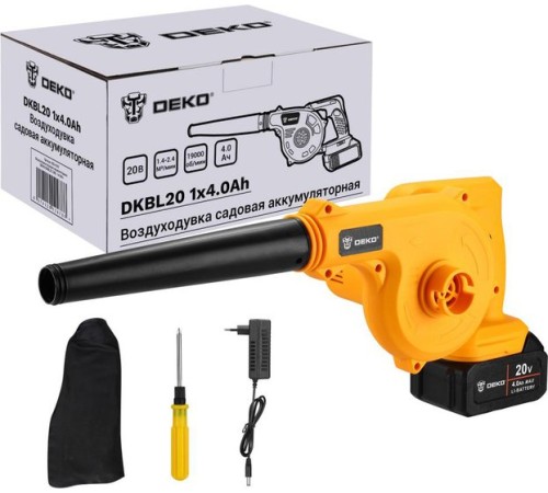 Воздуходувка аккумуляторная Deko DKBL20V 081-2045 (АКБ и ЗУ)