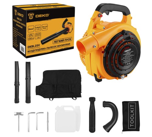 Воздуходувка-пылесос бензиновая Deko DKBL25V