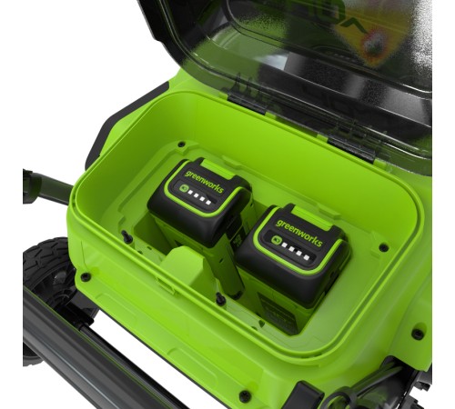 Снегоуборщик аккумуляторный Greenworks 40V GD40STX2 б/щет (1хАКБ 8Ач и ЗУ) 51см