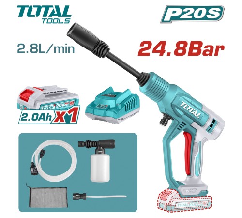 Мойка высокого давления Total TPWLI20362 (АКБ и ЗУ)