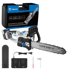 Пила аккумуляторная Deko DKCHS 40 PRO (2хАКБ и ЗУ, кейс)