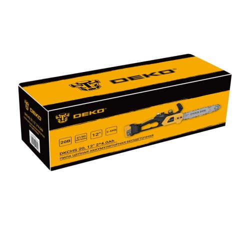Пила аккумуляторная Deko DKCHS 20 (2хАКБ и ЗУ)