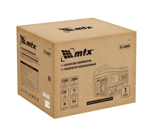 Генератор бензиновый MTX RS-4000E