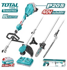 Триммер-кусторез аккумуляторный Total TSTLI2040386 (2хАКБ и ЗУ)