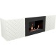 Тумба с биокамином Firelight BFP/P-1400V белая