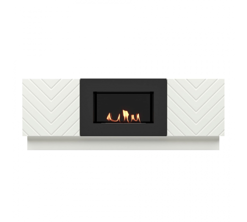 Тумба с биокамином Firelight BFP/P-1400V белая