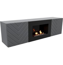 Тумба с биокамином Firelight BFP/P-1400V графит