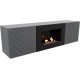 Тумба с биокамином Firelight BFP/P-1400V графит