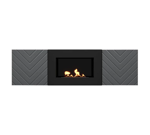 Тумба с биокамином Firelight BFP/P-1400V графит