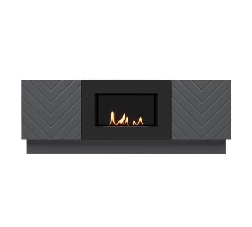 Тумба с биокамином Firelight BFP/P-1400V графит
