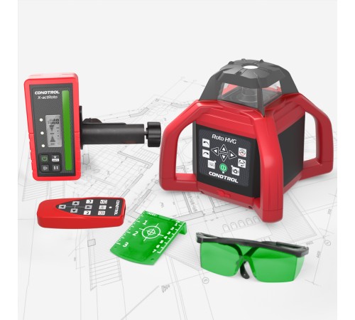 Лазерный ротационнный нивелир CONDTROL Roto HVG 600 метров