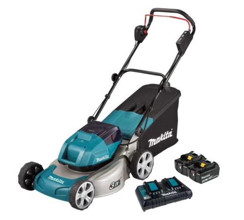 Газонокосилка аккумуляторная Makita DLM460PT2 (2хАКБ и ЗУ)