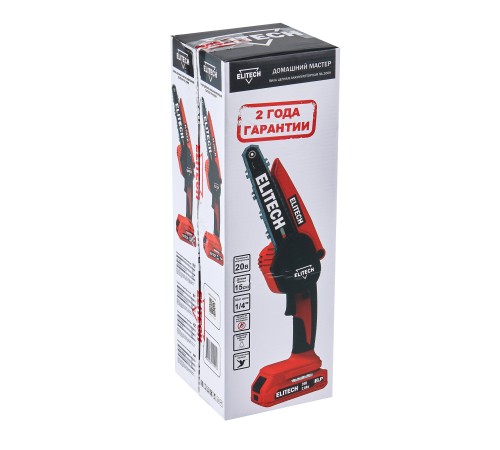 Пила аккумуляторная ELITECH ПА 206К (АКБ и ЗУ)
