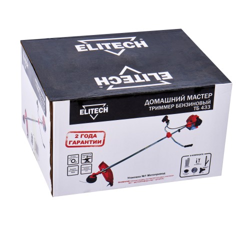 Триммер бензиновый ELITECH ТБ 433