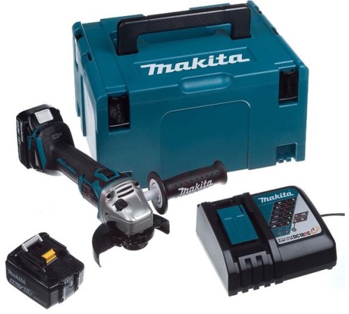 Угловая шлифмашина Makita DGA504RTJ (2хАКБ 5Ач и ЗУ)