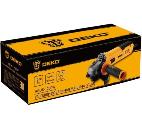 Угловая шлифмашина Deko AGDK-1200W
