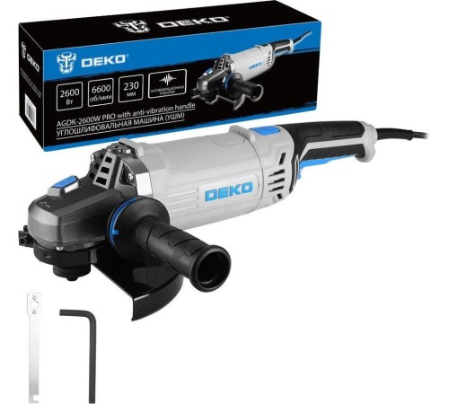 Угловая шлифмашина Deko AGDK-2600W PRO