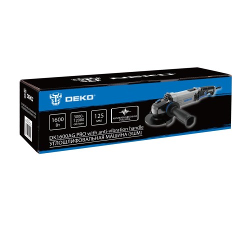 Угловая шлифмашина Deko DK1600AG PRO