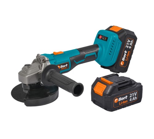 Угловая шлифмашина Bort BWS-21LI (2хАКБ и ЗУ)