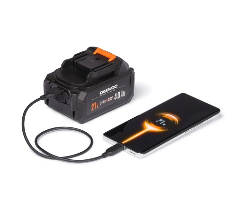 Угловая шлифмашина Daewoo Power DAG 2521Li Set (АКБ и ЗУ)