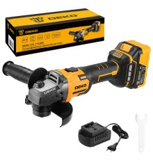 Угловая шлифмашина Deko DKAG-125  (АКБ и ЗУ)