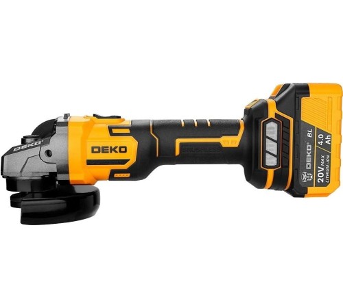 Угловая шлифмашина Deko DKAG-125 (2хАКБ и ЗУ)