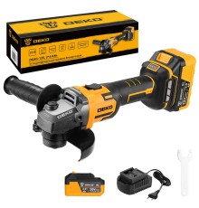Угловая шлифмашина Deko DKAG-125 (2хАКБ и ЗУ)
