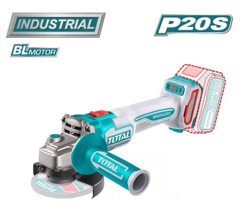 Угловая шлифмашина Total TAGLI211156 (Без АКБ и ЗУ)