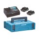 Набор аккумуляторов и зарадное устройство Makita BL1020B 12V 2х2.0Ah + DC10SB (MakPac)