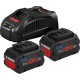Набор из двух аккумуляторов и зарядного устройства Bosch StarterSet  ProCORE 18 В 2х5.5 Ah + GAL 1880CV