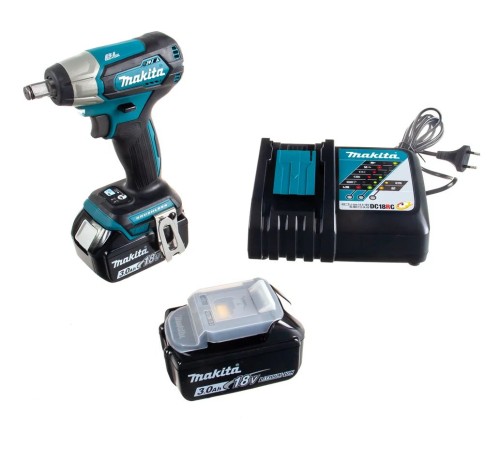 Гайковерт ударный аккумуляторный Makita DTW181RFE (2хАКБ 3.0Ач и ЗУ, кейс)