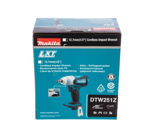 Гайковерт ударный аккумуляторный Makita DTW251Z (Без АКБ и ЗУ)
