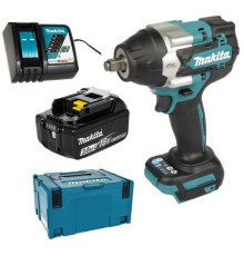 Гайковерт ударный аккумуляторный Makita DTW700RF1J (АКБ 3.0Ач и ЗУ, кейс)