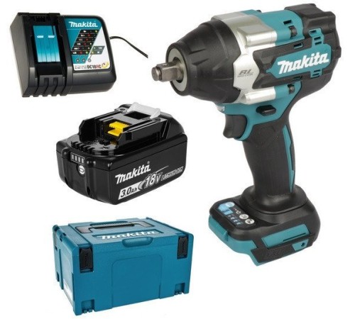 Гайковерт ударный аккумуляторный Makita DTW700RF1J (АКБ 3.0Ач и ЗУ, кейс)