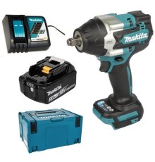 Гайковерт ударный аккумуляторный Makita DTW700RT1J (АКБ 5.0Ач и ЗУ, кейс)