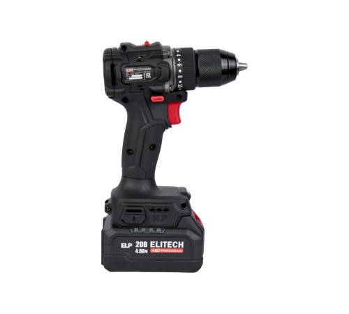 Дрель-шуруповерт аккумуляторная ELITECH CD 20SL2 (2хАКБ 4.0Ач и ЗУ, кейс)