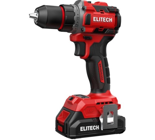 Дрель-шуруповерт аккумуляторная ELITECH ДА 20БЛ2 (2хАКБ 2.0Ач и ЗУ, кейс)