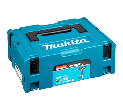 Дрель-шуруповерт аккумуляторная Makita DDF482RTJ (2хАКБ 5.0Ач и ЗУ, кейс)