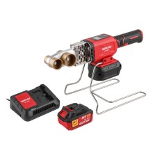 Аккумуляторный сварочный аппарат для полимерных труб  Wortex CWM 1834 ALL1 XLT SET (АКБ и ЗУ)
