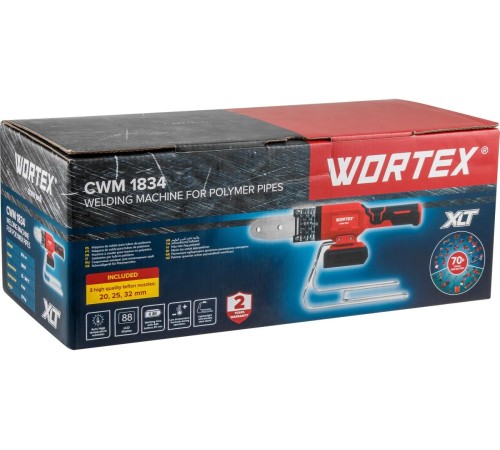 Аккумуляторный сварочный аппарат для полимерных труб Wortex CWM 1834 ALL1 XLT SOLO (Без АКБ и ЗУ)