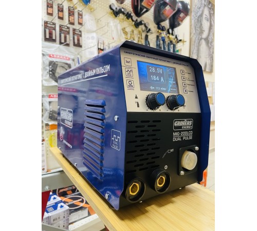 Сварочный полуавтомат  GROVERS ENERGY MIG-200 LCD DUAL PULSE