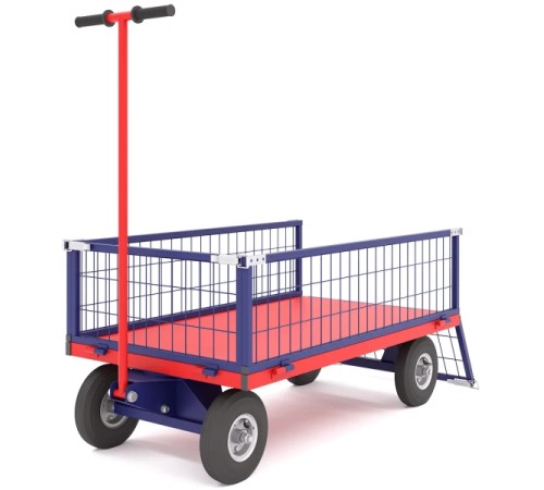 Тележка платформенная четырехколесная ПТК Приоритет ТПОБ 2 С (600х900х300)