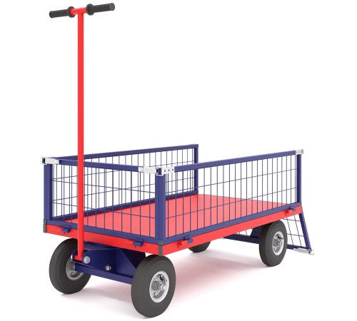 Тележка платформенная четырёхколёсная ПТК Приоритет ТПОБ 5 С (700х1200х300)