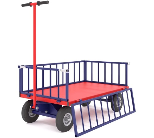 Тележка платформенная четырёхколёсная ПТК Приоритет ТПОБ 7 Т(800х1400х300)