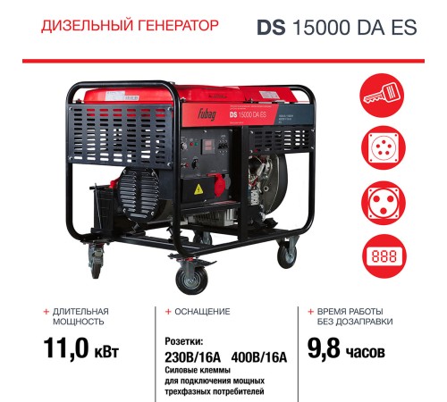 Генератор дизельный FUBAG DS 15000 DA ES