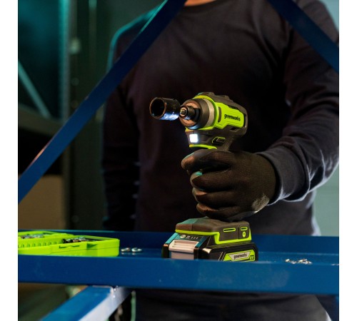 Винтоверт ударный аккумуляторный  Greenworks 24V ID3170 (Без АКБ и ЗУ)