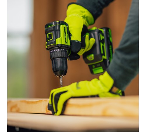 Дрель-шуруповерт аккумуляторная Greenworks 24V DD345 (АКБ 4Ач и ЗУ)