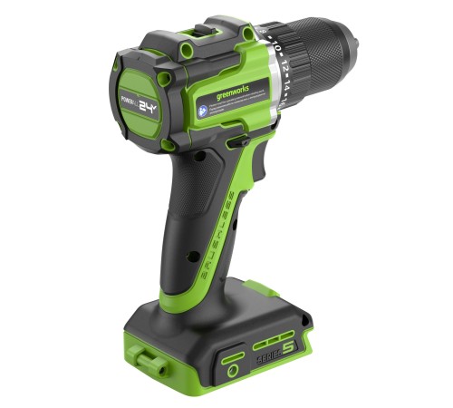 Дрель-шуруповерт аккумуляторная  Greenworks 24V DD560 (АКБ 2Ач и ЗУ)