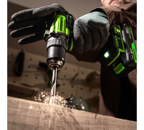 Дрель-шуруповерт аккумуляторная Greenworks 24V DD560 (2хАКБ 2Ач и ЗУ)
