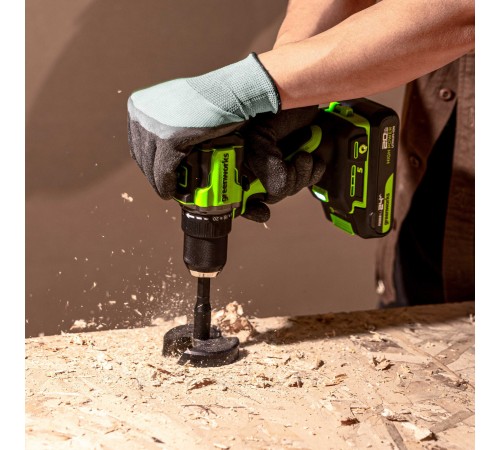 Дрель-шуруповерт аккумуляторная Greenworks 24V DD560 (2хАКБ 2Ач и ЗУ)